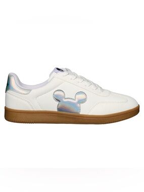 Disney White Sneakers with Tan Soles Mickey Mouse Accent Women’s Ladies